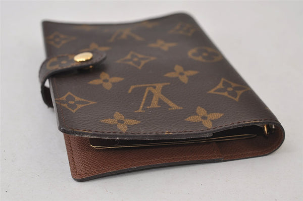 Authentic Louis Vuitton Monogram Agenda PM Notebook Cover R20005 LV 0498J
