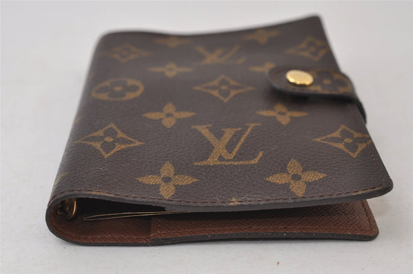 Authentic Louis Vuitton Monogram Agenda PM Notebook Cover R20005 LV 0498J