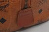 Authentic MCM Visetos Leather 2Way Shoulder Hand Bag Purse Brown Junk 0498K