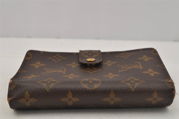 Authentic Louis Vuitton Monogram Porte Papier Zip Bifold Wallet M61207 LV 0499J