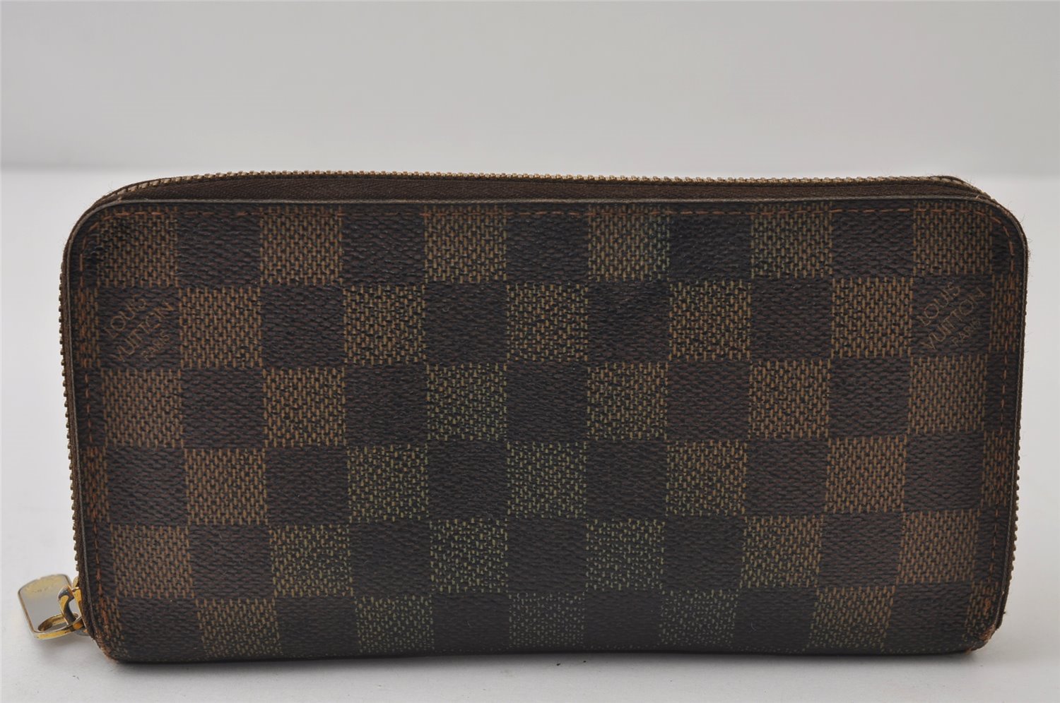 Authentic Louis Vuitton Damier Zippy Long Wallet Purse N60015 LV 0500J