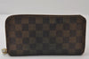 Authentic Louis Vuitton Damier Zippy Long Wallet Purse N60015 LV 0500J