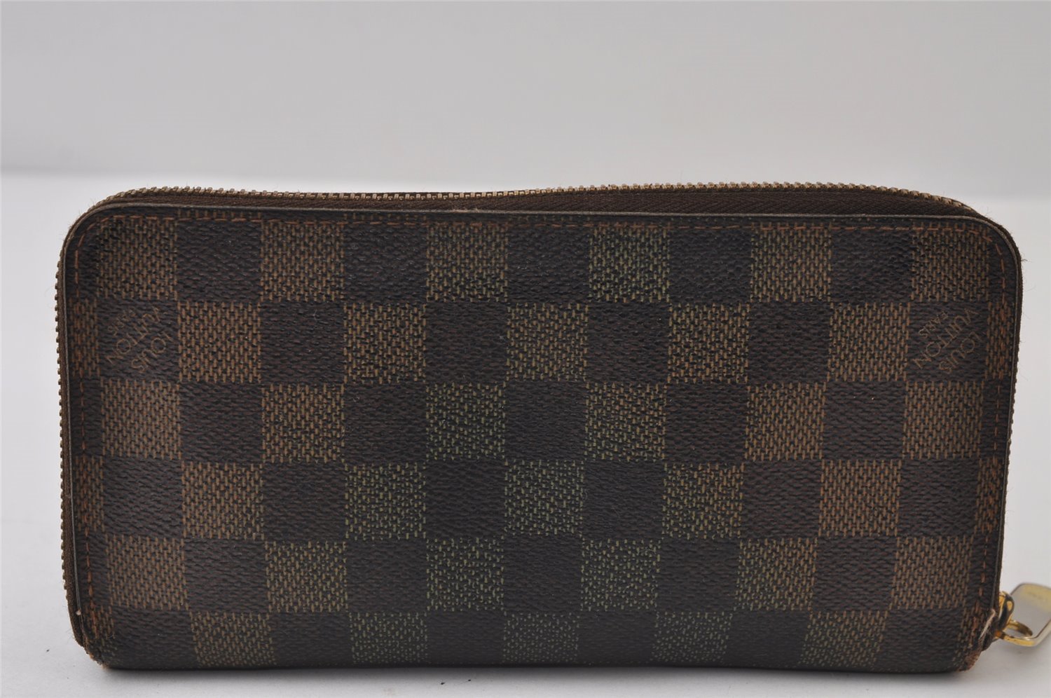 Authentic Louis Vuitton Damier Zippy Long Wallet Purse N60015 LV 0500J