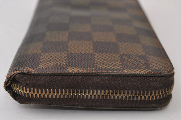 Authentic Louis Vuitton Damier Zippy Long Wallet Purse N60015 LV 0500J