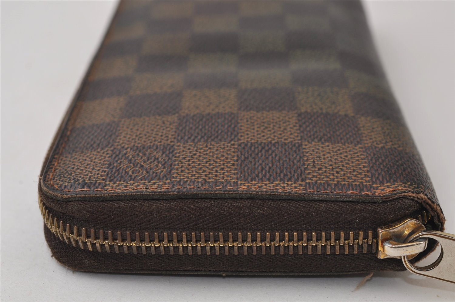 Authentic Louis Vuitton Damier Zippy Long Wallet Purse N60015 LV 0500J