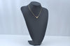 Authentic Christian Dior Rhinestone Gold Tone Chain Pendant Necklace CD 0501J