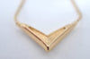 Authentic Christian Dior Rhinestone Gold Tone Chain Pendant Necklace CD 0501J