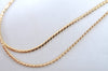 Authentic Christian Dior Rhinestone Gold Tone Chain Pendant Necklace CD 0501J