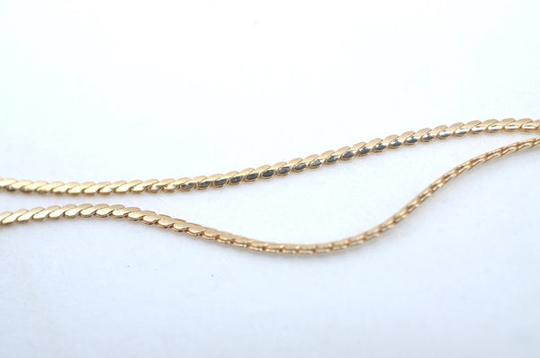 Authentic Christian Dior Rhinestone Gold Tone Chain Pendant Necklace CD 0501J