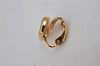 Authentic Christian Vintage Clip-On Dior Earrings Gold Plating CD 0502J