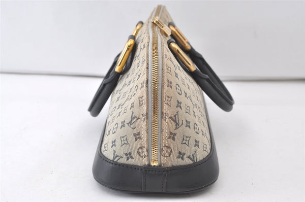 Authentic Louis Vuitton Monogram Mini Alma Ron Hand Bag Blue M92205 LV 0503J