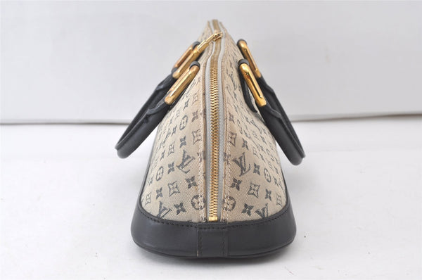 Authentic Louis Vuitton Monogram Mini Alma Ron Hand Bag Blue M92205 LV 0503J