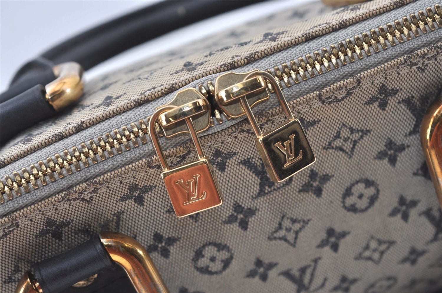 Authentic Louis Vuitton Monogram Mini Alma Ron Hand Bag Blue M92205 LV 0503J