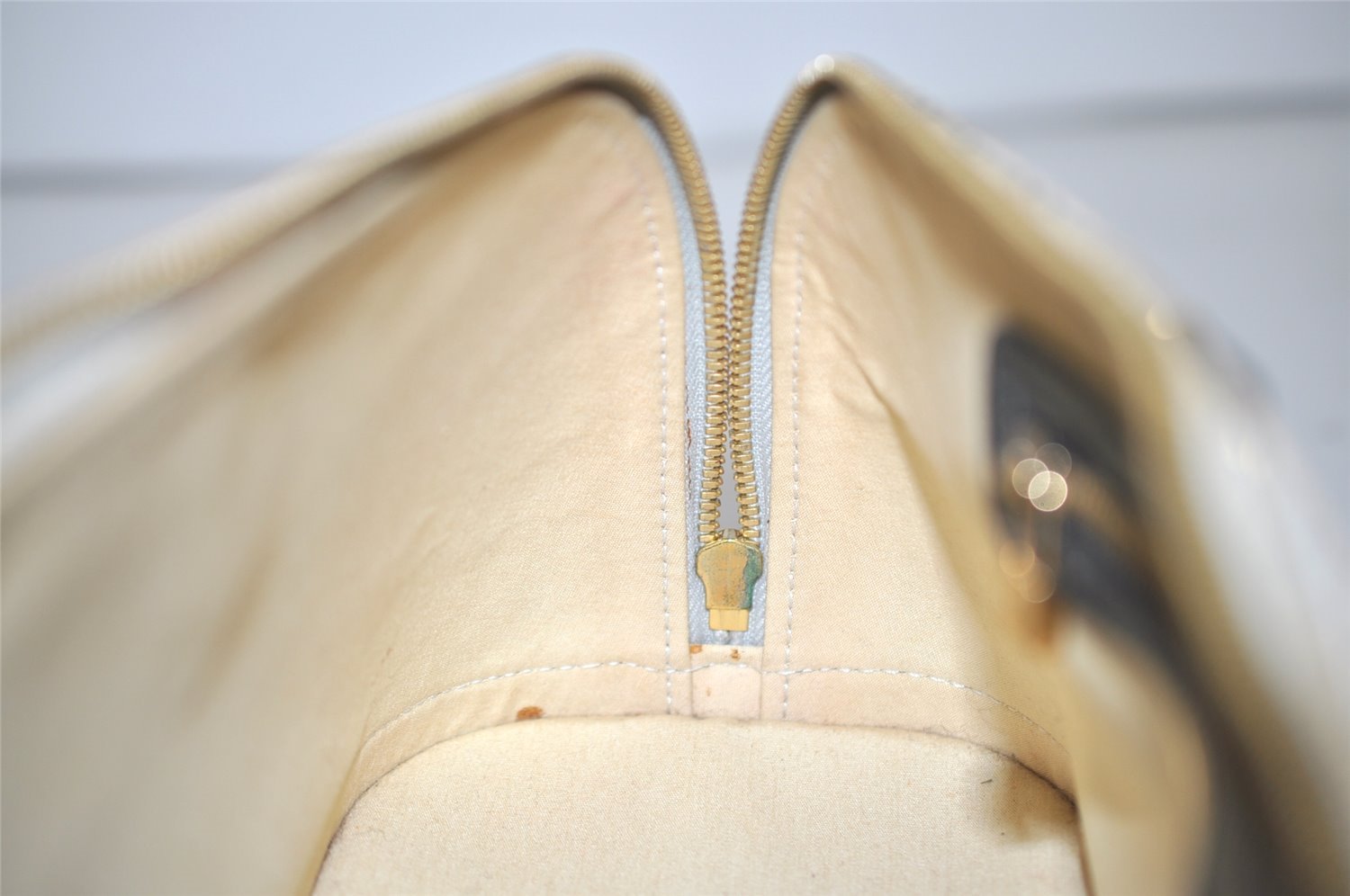 Authentic Louis Vuitton Monogram Mini Alma Ron Hand Bag Blue M92205 LV 0503J