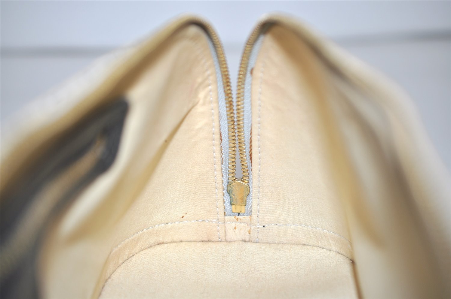 Authentic Louis Vuitton Monogram Mini Alma Ron Hand Bag Blue M92205 LV 0503J