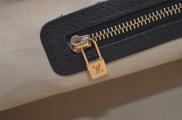 Authentic Louis Vuitton Monogram Mini Alma Ron Hand Bag Blue M92205 LV 0503J