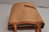 Authentic CELINE Macadam Blason Pattern Hand Bag Purse PVC Leather Beige 0503K