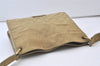Authentic GUCCI Shoulder Cross Body Bag GG Canvas Leather 91762 Beige 0504J