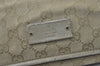 Authentic GUCCI Shoulder Cross Body Bag GG Canvas Leather 91762 Beige 0504J