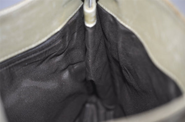 Authentic GUCCI Shoulder Cross Body Bag GG Canvas Leather 91762 Beige 0504J