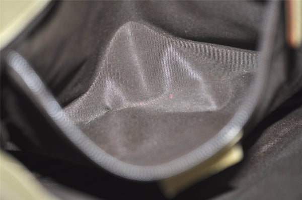 Authentic GUCCI Shoulder Cross Body Bag GG Canvas Leather 91762 Beige 0504J