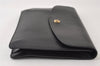 Authentic Louis Vuitton Epi Montaigne 27 Clutch Hand Bag Black M52652 LV 0505J