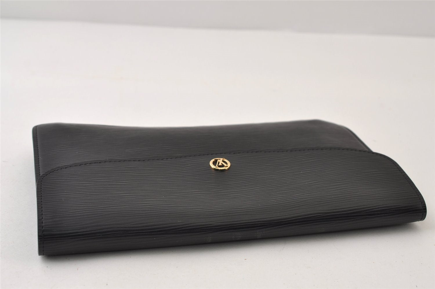 Authentic Louis Vuitton Epi Montaigne 27 Clutch Hand Bag Black M52652 LV 0505J