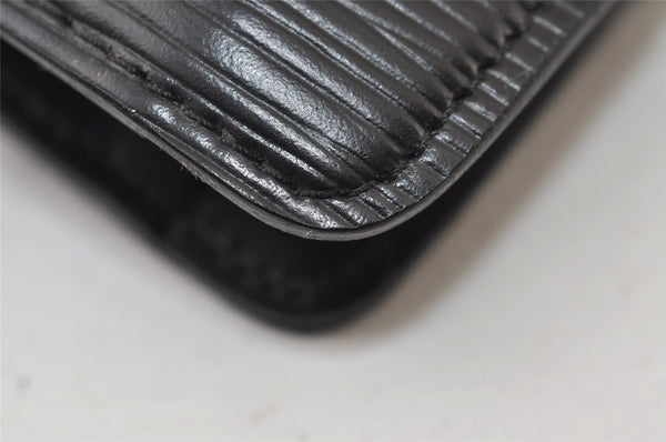 Authentic Louis Vuitton Epi Montaigne 27 Clutch Hand Bag Black M52652 LV 0505J