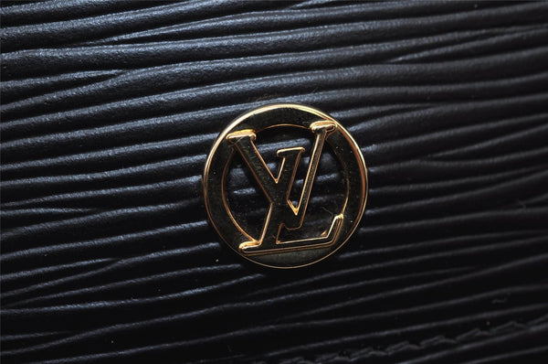 Authentic Louis Vuitton Epi Montaigne 27 Clutch Hand Bag Black M52652 LV 0505J