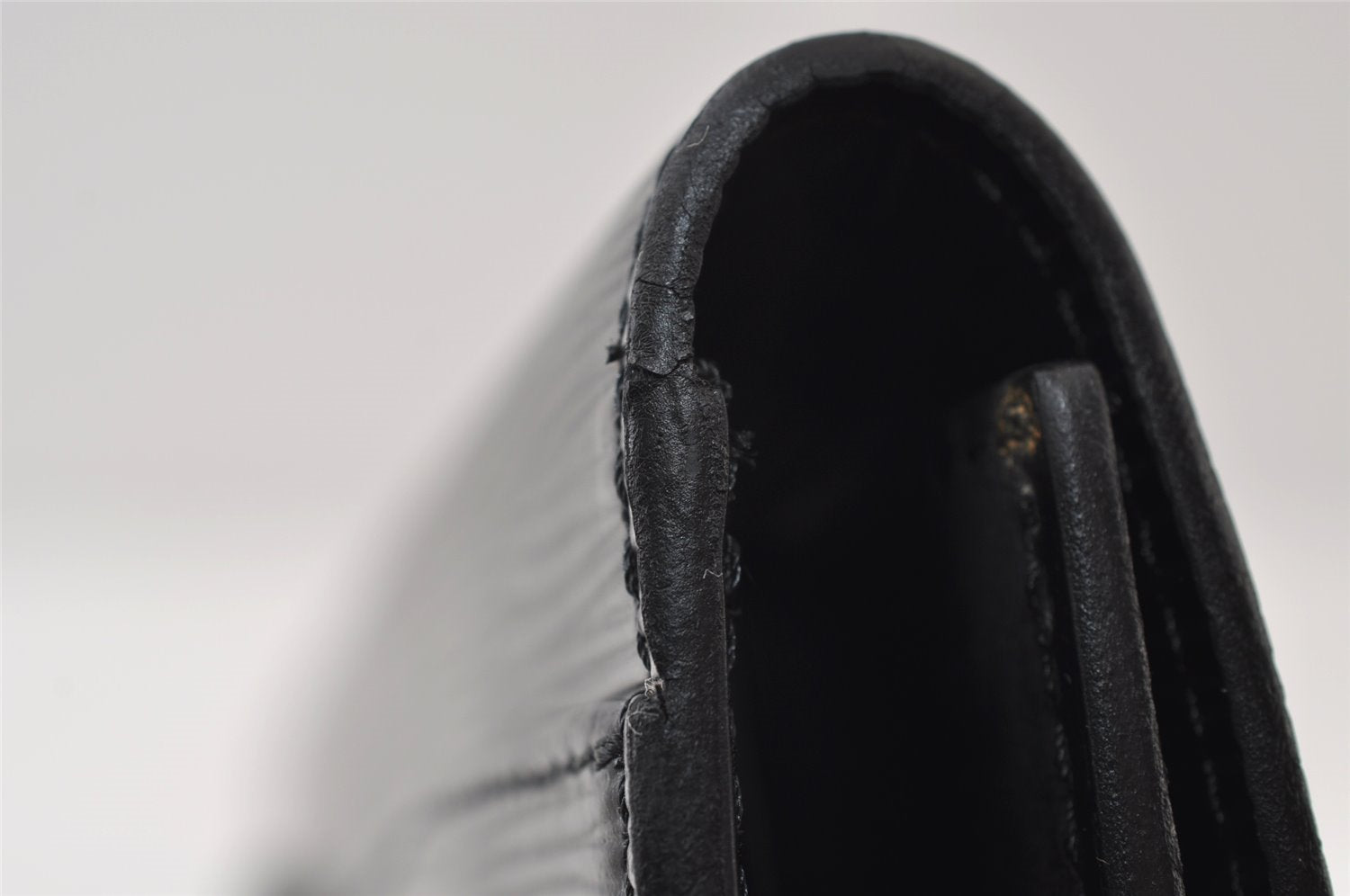 Authentic Louis Vuitton Epi Montaigne 27 Clutch Hand Bag Black M52652 LV 0505J