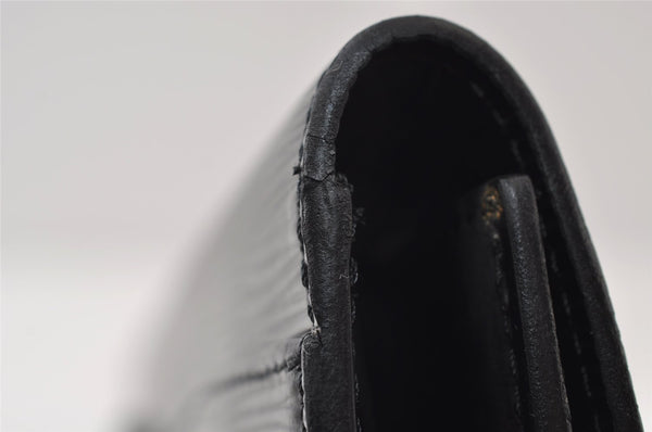 Authentic Louis Vuitton Epi Montaigne 27 Clutch Hand Bag Black M52652 LV 0505J