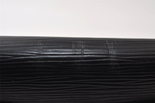 Authentic Louis Vuitton Epi Montaigne 27 Clutch Hand Bag Black M52652 LV 0505J