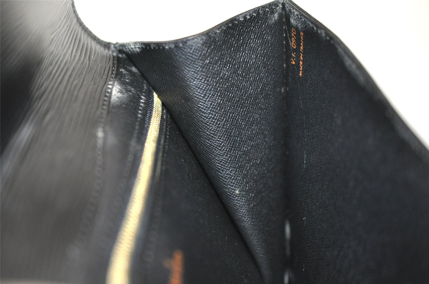 Authentic Louis Vuitton Epi Montaigne 27 Clutch Hand Bag Black M52652 LV 0505J