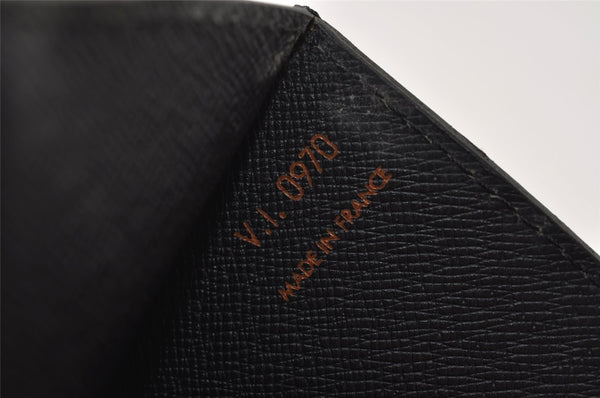 Authentic Louis Vuitton Epi Montaigne 27 Clutch Hand Bag Black M52652 LV 0505J