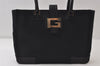 Authentic GUCCI Vintage Shoulder Tote Bag Canvas Leather 0021109 Black 0506J