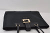 Authentic GUCCI Vintage Shoulder Tote Bag Canvas Leather 0021109 Black 0506J