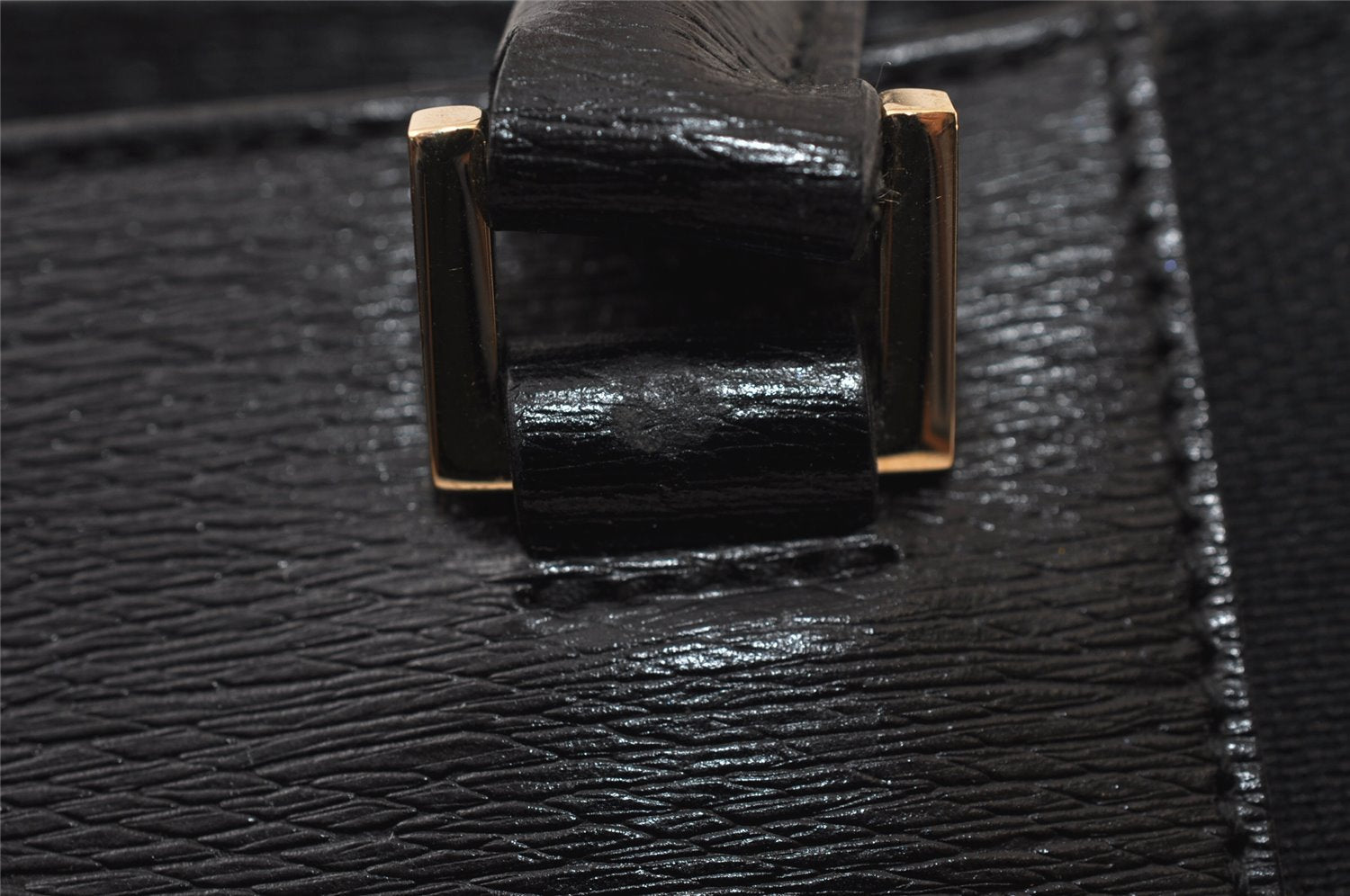 Authentic GUCCI Vintage Shoulder Tote Bag Canvas Leather 0021109 Black 0506J