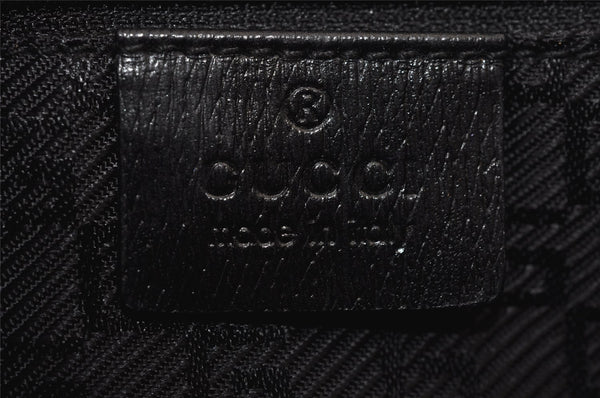 Authentic GUCCI Vintage Shoulder Tote Bag Canvas Leather 0021109 Black 0506J