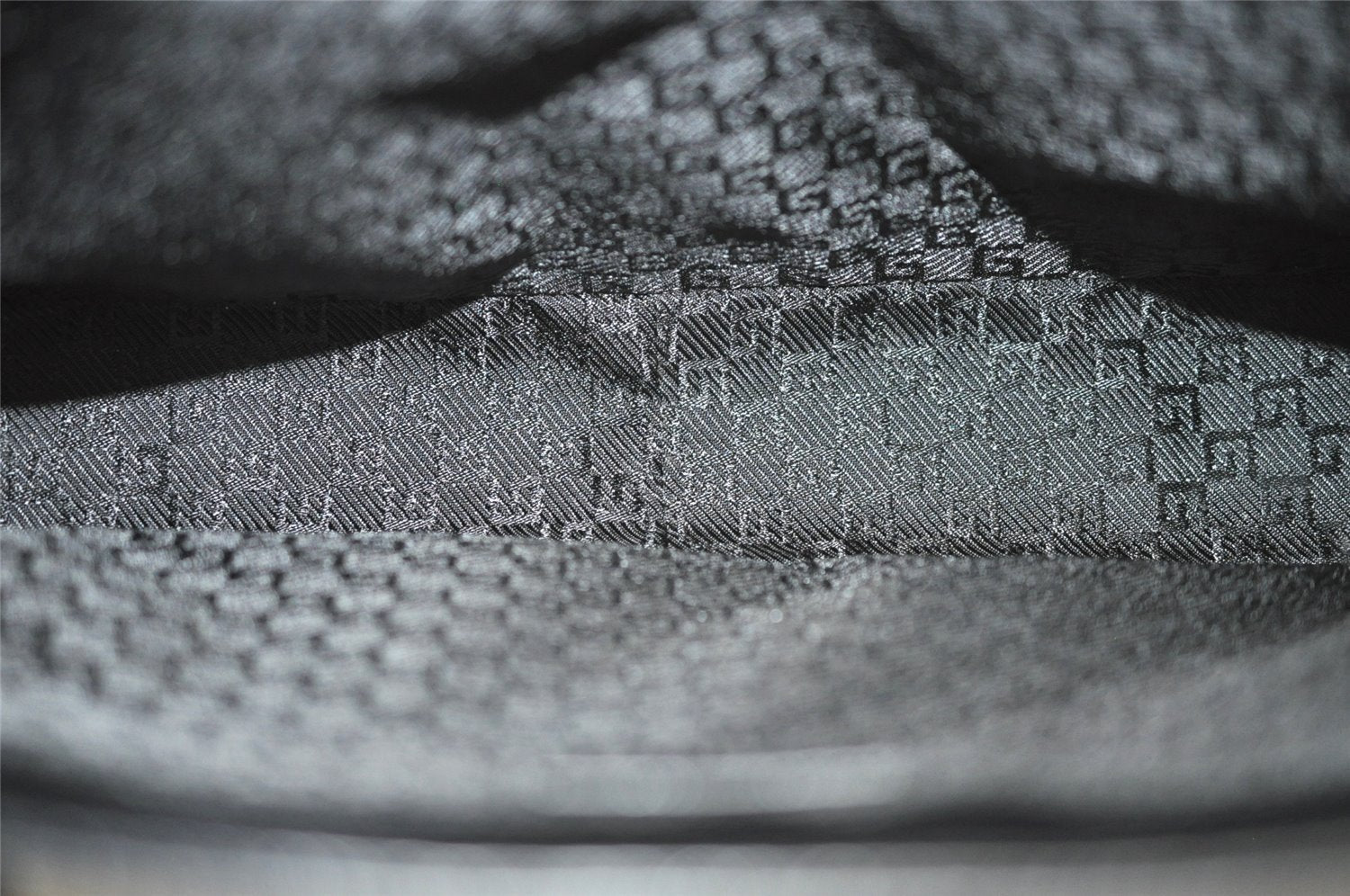 Authentic GUCCI Vintage Shoulder Tote Bag Canvas Leather 0021109 Black 0506J