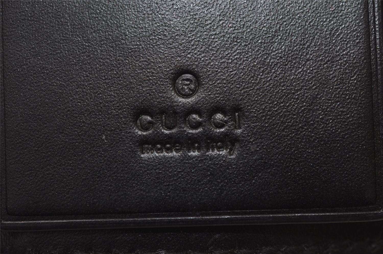 Auth GUCCI Web Sherry Line Guccissima Key Case GG Leather 408828 Black 0507J