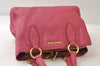 Authentic MIU MIU Leather 2Way Shoulder Hand Bag Purse Pink 0508J