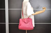 Authentic MIU MIU Leather 2Way Shoulder Hand Bag Purse Pink 0508J