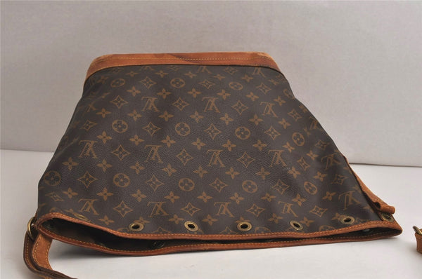 Authentic Louis Vuitton Monogram Noe Shoulder Drawstring Bag M42224 Junk 0509K