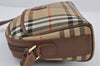 Authentic BURBERRY Nova Check Shoulder Cross Body Bag Canvas Leather Beige 0512J