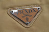 Authentic PRADA Vintage Nylon Tessuto Shoulder Hand Bag Purse Beige 0513K