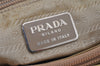 Authentic PRADA Vintage Nylon Tessuto Shoulder Hand Bag Purse Beige 0513K