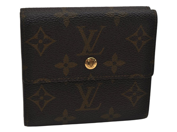 Authentic Louis Vuitton Monogram M61652 Porte Monnaie Billet Carte Credit 0515K