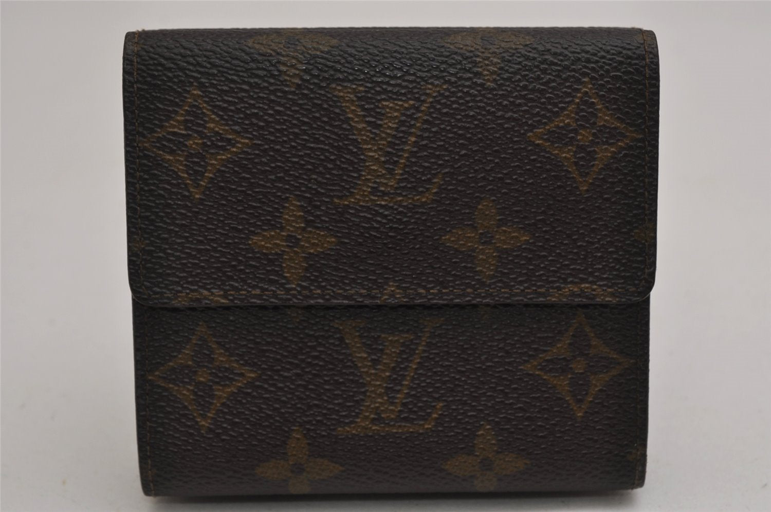 Authentic Louis Vuitton Monogram M61652 Porte Monnaie Billet Carte Credit 0515K