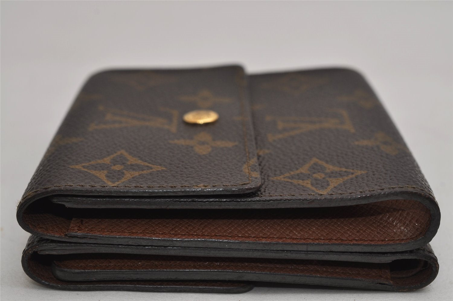 Authentic Louis Vuitton Monogram M61652 Porte Monnaie Billet Carte Credit 0515K