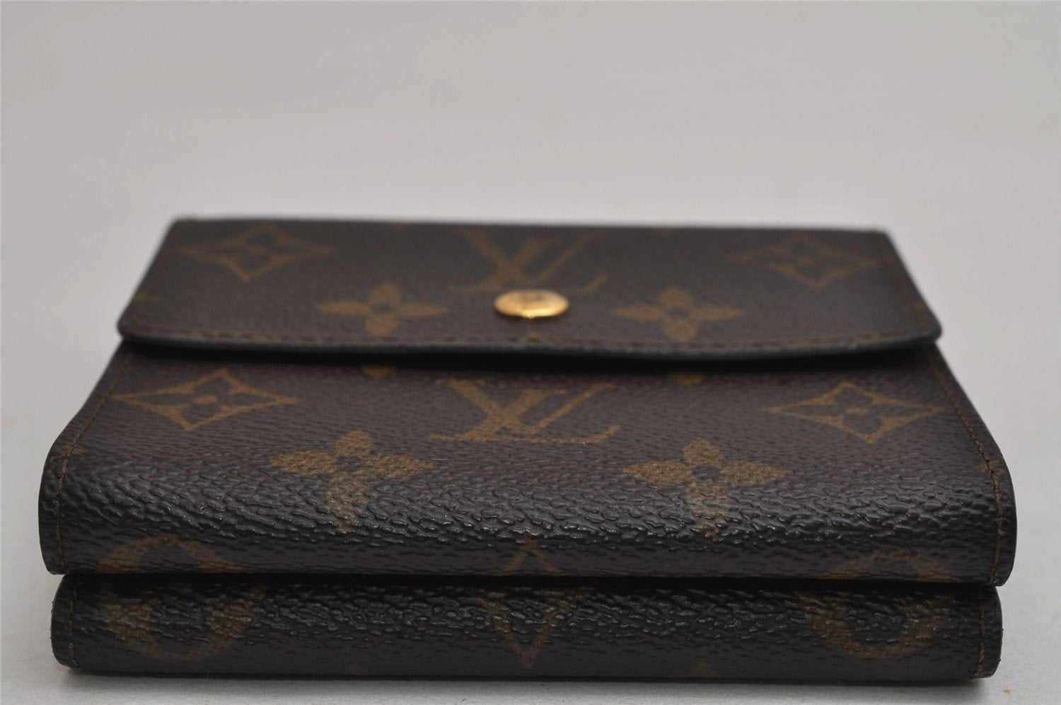 Authentic Louis Vuitton Monogram M61652 Porte Monnaie Billet Carte Credit 0515K